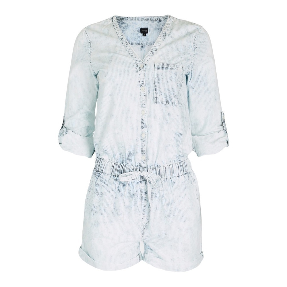 JOE'S Jeans The Drawstring Romper hickory stripe